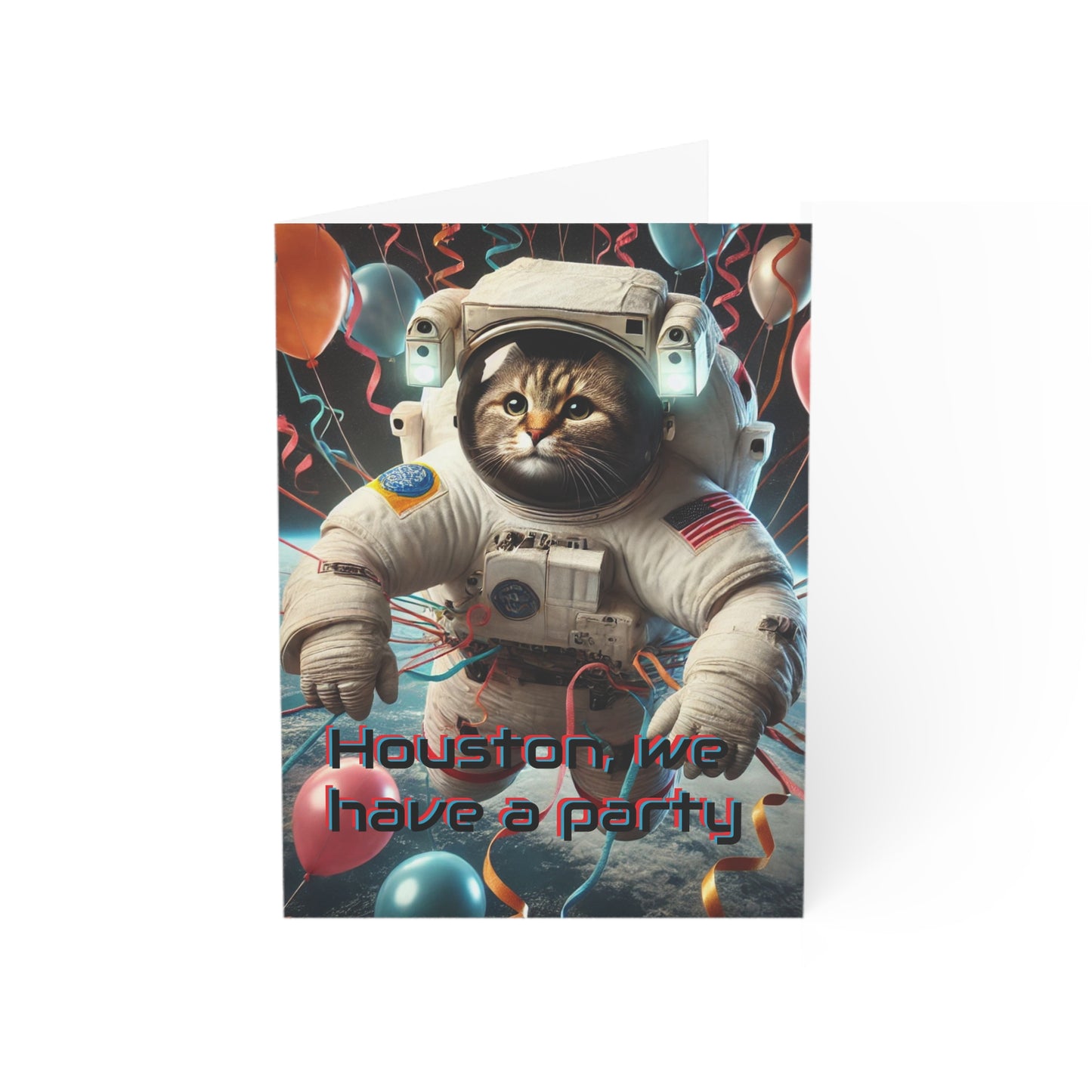 Cosmic Cat Birthday Card