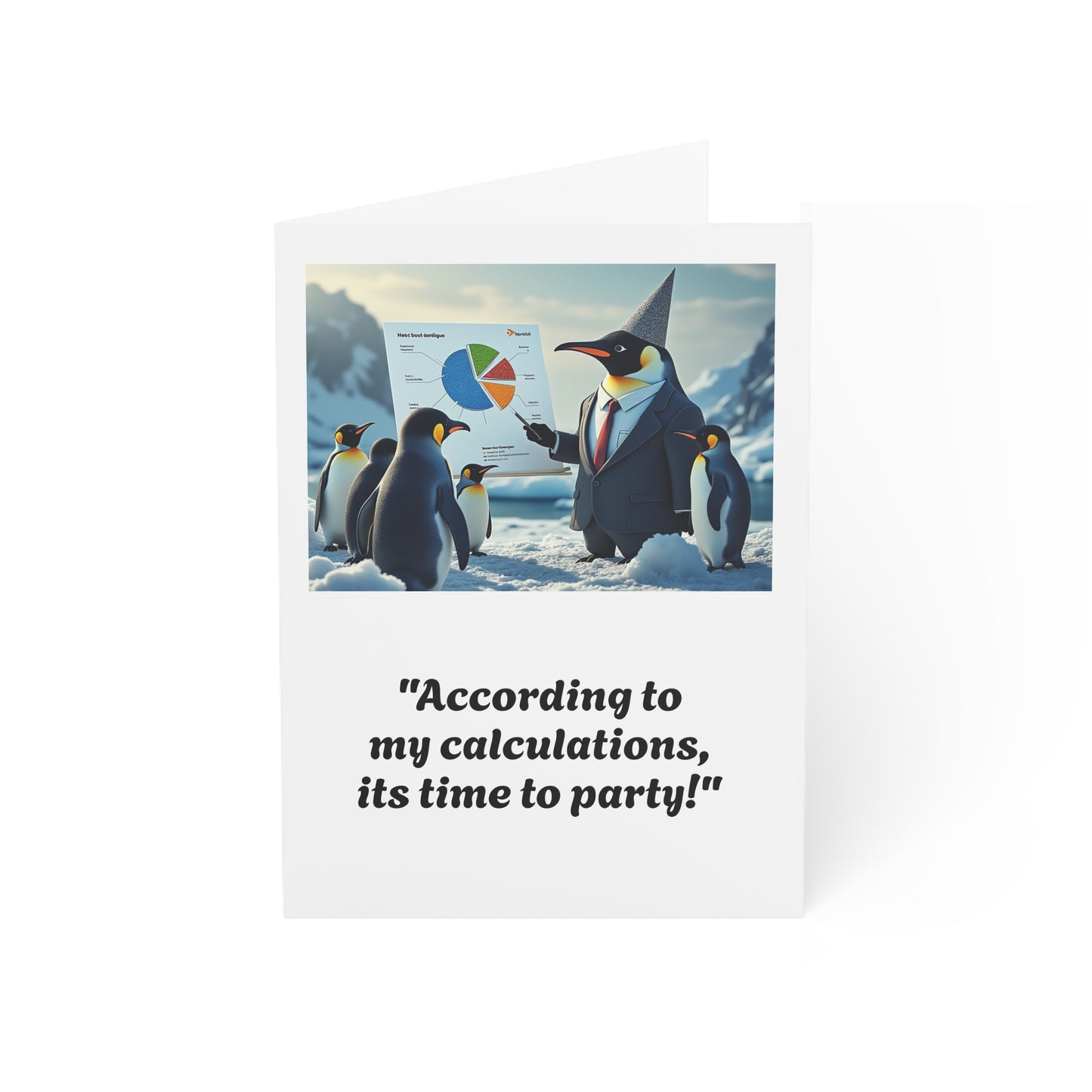 Business Penguin Birthday Card | Funny Corporate Animal Presentation Greeting Card
