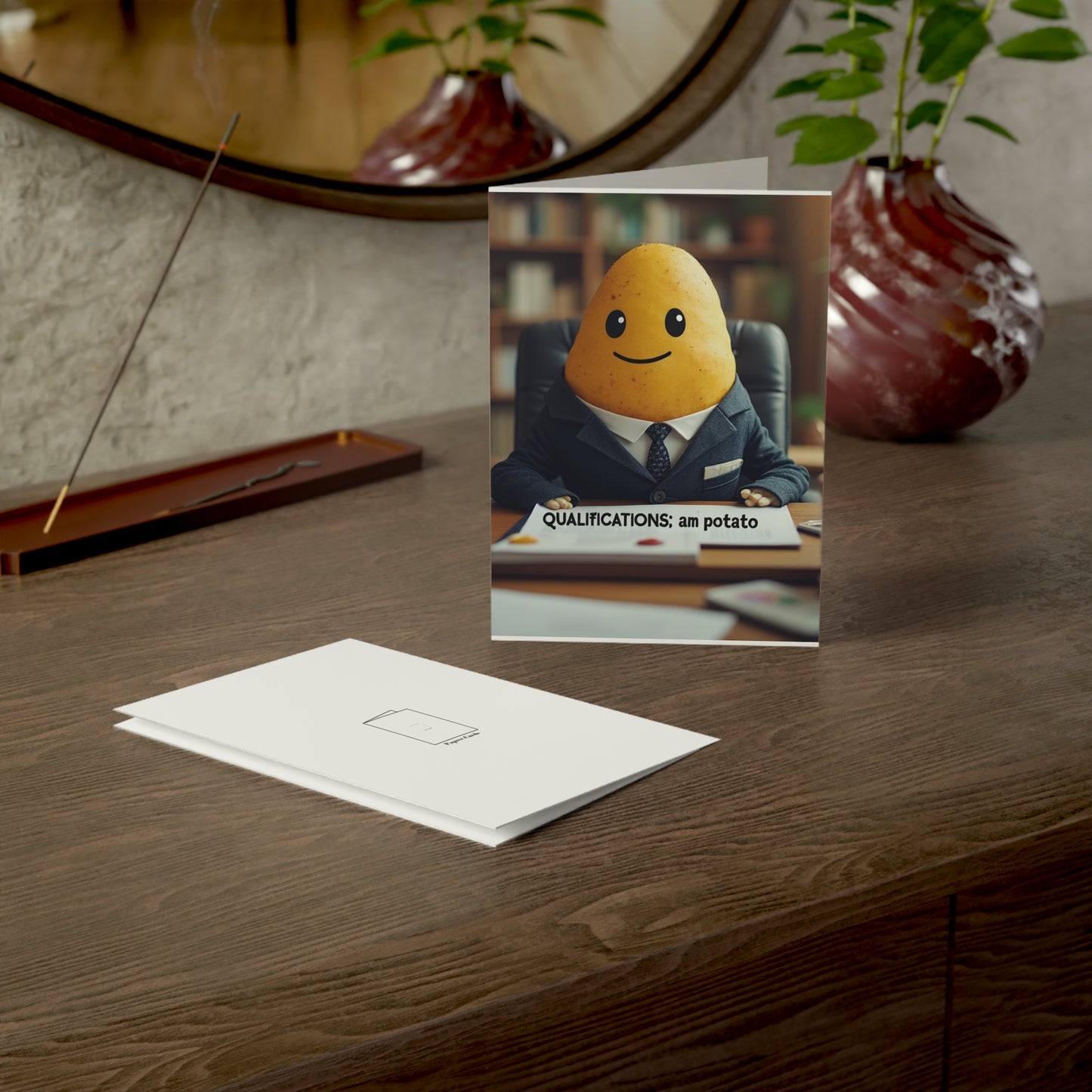 Professional Potato Birthday Card | Funny Job Interview Resume Greeting Card