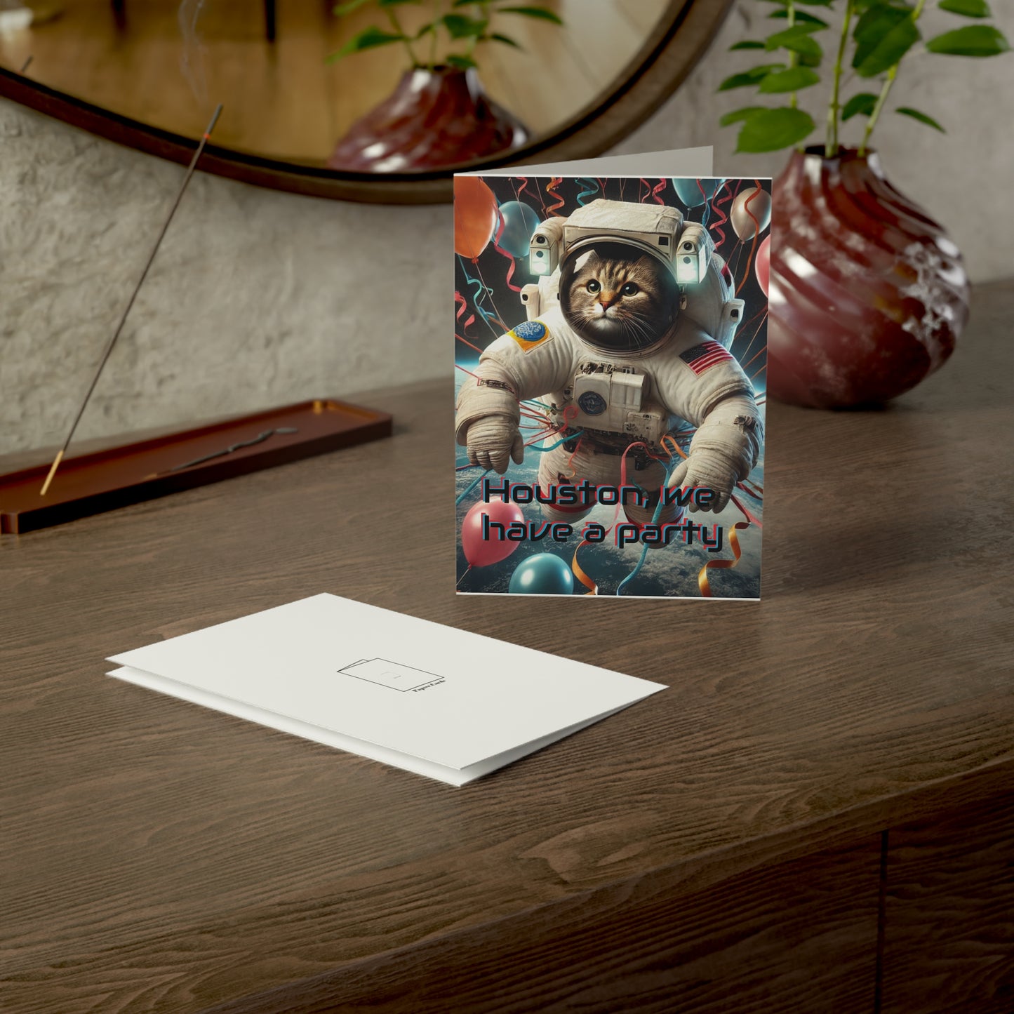 Cosmic Cat Birthday Card