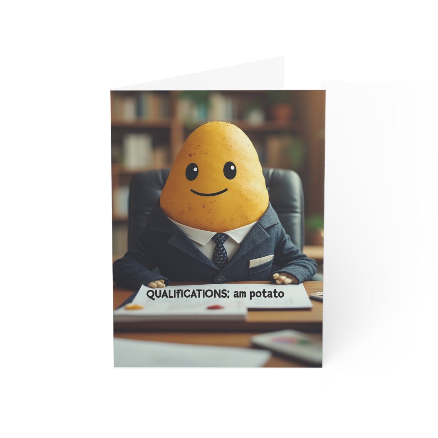 Professional Potato Birthday Card | Funny Job Interview Resume Greeting Card
