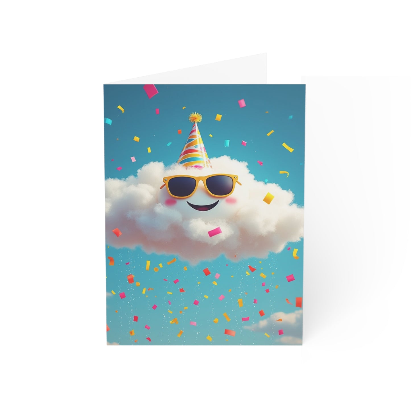 Happy Rain Cloud Birthday Card | Cheerful Weather Celebration Greeting Card