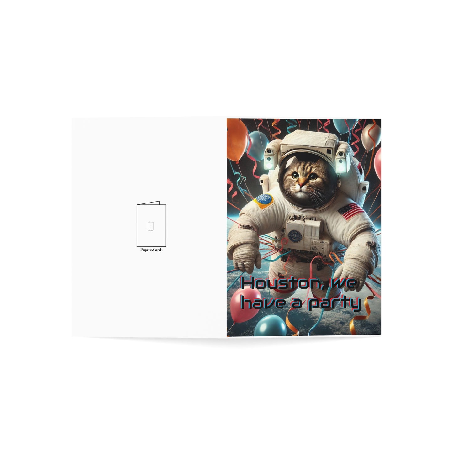 Cosmic Cat Birthday Card