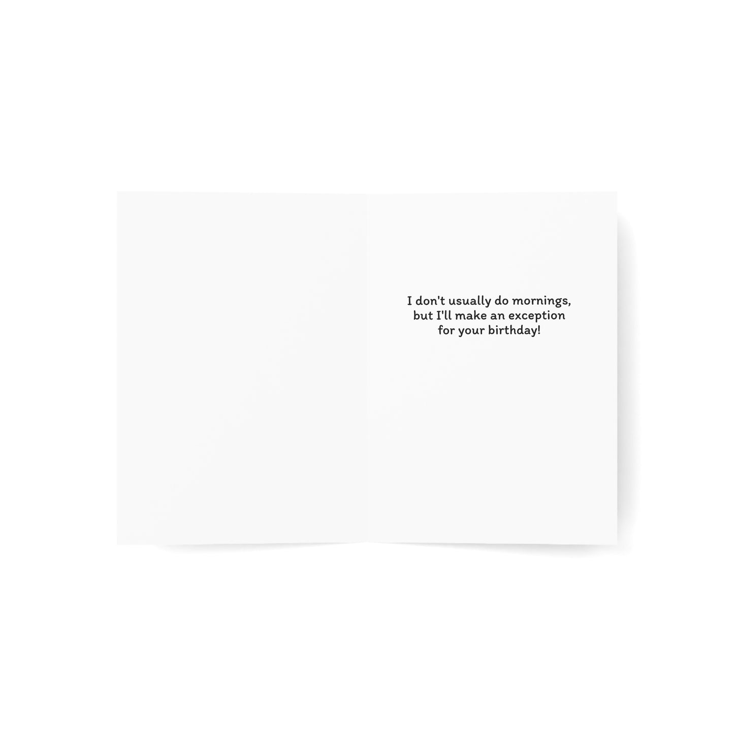 Night Shift Raccoon Birthday Card | Funny Coffee Lover Professional Greeting Card